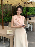Fongt Xixi 13 Line 2025 Summer New Temperament Collar Tie With Small Shirt Sleeveless T-Shirt Top Female 89320