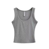 Trend Women's Wear In Summer Sexy Spicy Girls Wide-Edged Threaded Cotton Vest Slim And Slim Bottom Suspender-Outfit