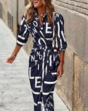 Women's New Fashion Printed Shirt Tie Medium Long Strip-Outfit