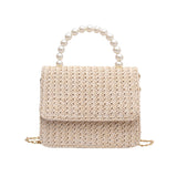 Straw Pearl Cross Body Bag-Outfit