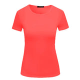 Women's Solid Color Pullover T-shirt Short Sleeve