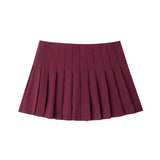 Fongt Multi-Colored Leisure Short-Scarry High-Waist Wide-Folded Skirt 2025 Winter New A67785