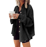 Fongt 2025 New Coat Fashion Casual Collar Pocket Splicing Irregular Shirt Jacket Woman