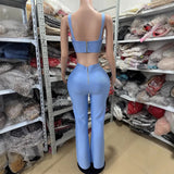New Fashion Bandage Dress With Small Top + Leggings Hottie