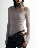 reversible slim fit long sleeve knitted top with