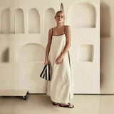 Fongt Bump Cotton Leprosy Sling Dress 2025 Spring And Summer New