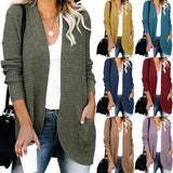 Fongt Exclusively For The Autumn And Winter New Ladies Fashion Long Sleeve Pocket Sweater Knit