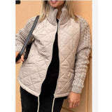 Fongt 2025 New Fashion Zip Long Sleeve Collar Women's Cotton Jacket