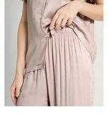 Color Two Piece Set Cotton Pajama