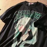 Drama Queen Anime Graphic T-shirt-Outfit