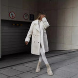 Fongt Winter New Fur Coat Collar Long Sleeves Plush Jacket