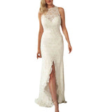 Fongt 2023 Women's Sleeveless Hanging Neck Lace Dress