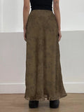 vintage floral mesh maxi