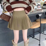 Fongt Man Sweet 100 Folded White Half-Dress Dress 2025 New High-Rise Thin A Anti-Walking Large Skirt