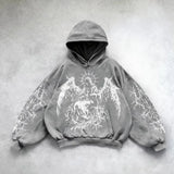 Fongt Jacket Eagle Print Hooded Hooded Hooded Hooded Casual Leisure Loose New Hot Top New Products