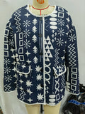 New Autumn And Winter 2024 Women's Wear Medium And Long Printed Cotton Jacket-Outfit