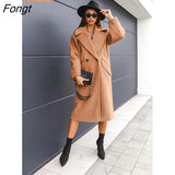 and Winter 2023 Long Sleeve Suit Collar Woolen Coat Coat Demi Reason Jacket for Women Winter Coat for Women Winter