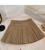 Fongt Wind Small Sweet Hundred Folded Skirt Women Spring And Summer 2025 New High-Rise Thin Anti-Walking Short Skirt