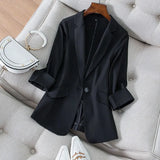 Fongt Small Suit Jacket 2025 New Female Spring And Summer Thin Korean Version Slimming Temperament Lady Suit