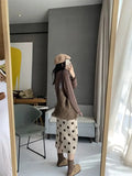 Polka Dot Midi Skirt-Outfit
