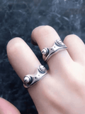 Vintage Frog Design Cuff Ring-Outfit