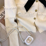 Sweater Jacket Women's Autumn And Winter 2023 New Style Design Feel Minority Foreign Style Loose Lazy Style Sweater-Outfit