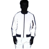 New Winter Clip Cotton Reflective Flight Jacket Fashion Baseball Suit Plus Size Jacket Short Jacket-Outfit