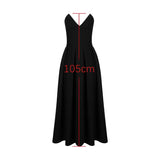 Strapless Formal Occasion Dress Black Sexy Bodycon Corset Party Dresses A Line Elegant Long Dresses New in Clothing-Outfit