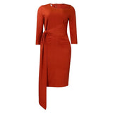 Fongt Women's Summer Office Dress Seven-Sleeved Flawed Bonded Professional Grand African Dress