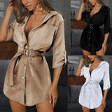 Fongt Exploding Summer Shirt Multi-Colored V-Necked Women's Dress Shirt