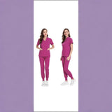 Fongt Elastic Speed Dry Cleaning Hand-Clothing Short-Sleeved Doctor Operating Room Brushing Dental Dental Pet Hospital Overalls