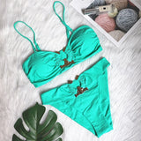 Diamond Bikini 2021 Sexy Solid One Shoulder High Cut Push Up Swimsuit Female Crystal Bathing Suit Brazilian Thong