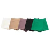 New Textured Solid Color Fashionable Skirt Pants 5427407-Outfit
