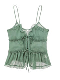 Sheer Layered Embellished Cami