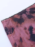 Tie-Dye Mesh Mini Skirt-Outfit