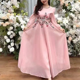 Fongt Industry Embroidery Net Yarn Nail Bead Long Sleeve Dress Women's Autumn New High-End Famous Style Fairy Dress