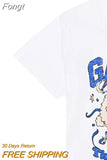 Graphic T-shirt Women 2023 Summer Clothes Korean Style Short Sleeve Fashion T-Shirts Female Casual Tee Shirt Tees