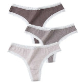 Pcs/Set Women Panties G-String Underwear Fashion Thong Sexy Cotton Panties Ladies G-string Soft Lingerie Solid Low Rise