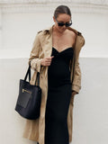 Knit Twisted Tube Midi Dress-Outfit
