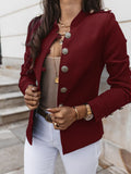 Fongt Burst Long Sleeve Rebuttoned Small Suit Short