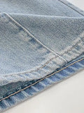 Seam Detail Washed Boyfriend Jeans-Outfit