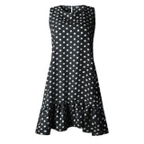 Casual Slim Thin Party O Neck Dot
