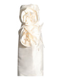 Famous Temperament Style Dress Dress 2025 Summer New Fashion Three-Dimensional Flowers With Braided And Bare Back Dress