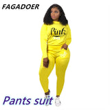 Summer Tracksuit Set Pink Letter Print Top + Biker Shorts Suits Bodycon Casual Two Piece Set Sport Outfits