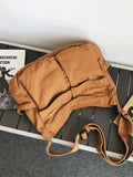 Large Canvas Satchel Bag-Outfit