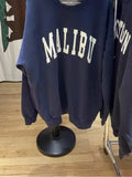 Women Navy Sweatshirts 2023 Fall Fashion O Neck Long Sleeves Letter Printed Sweatshirts Female Chic Pullovers-Outfit