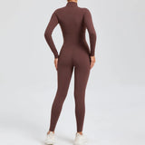 Fongt Long Sleeve Yoga Suit High Intensity Fitness Exercise Tiset 10041-Outfit