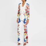 Fongt New Star Fashion Fresh Digital Printed Suit Jacket Set Two Sets