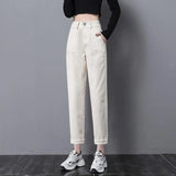 Fongt 2024 New Harron Straight Tube Radish Dad Pants Fall-Outfit