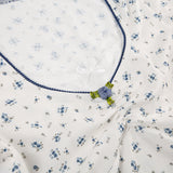 Aesthetic Lace Stitching Square Collar Short Sleeve Tee-Outfit